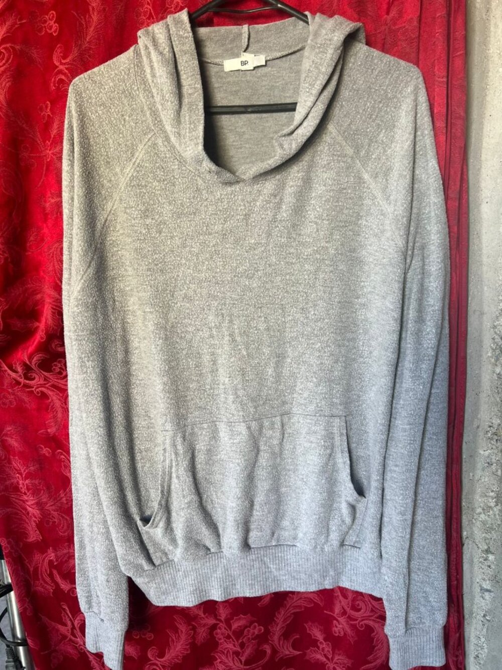 BP. Nordstrom Heather Gray Pullover Hoodie Sweatshirt - Size XL